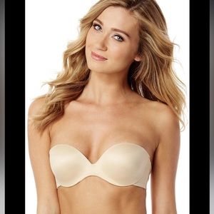 MAIDENFORM Plus Size Nude Strapless Shaping with Lift Underwire Bra 9417